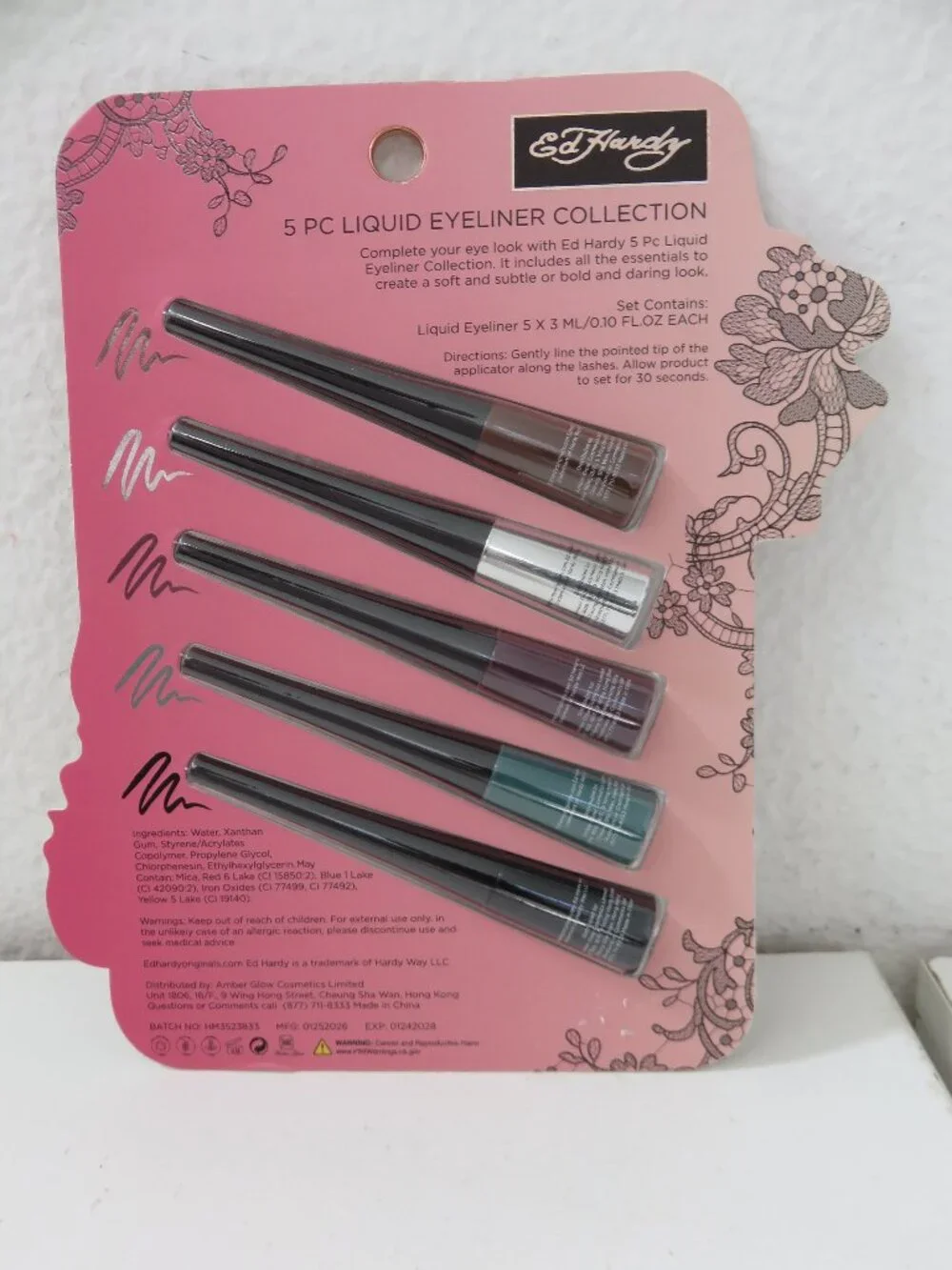 (#137)  Ed Hardy 5 pc Liquid Eyeliner Collection Set